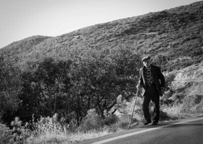 Old man in rural Greece
