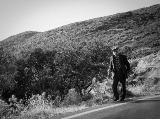 Old man in rural Greece